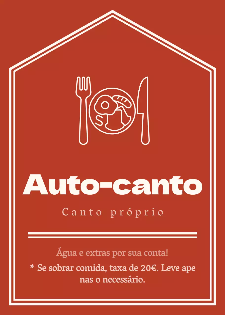 Estilo de esquema de seta simples e emocional em vermelho e amarelo pálido com indicações para o canto próprio