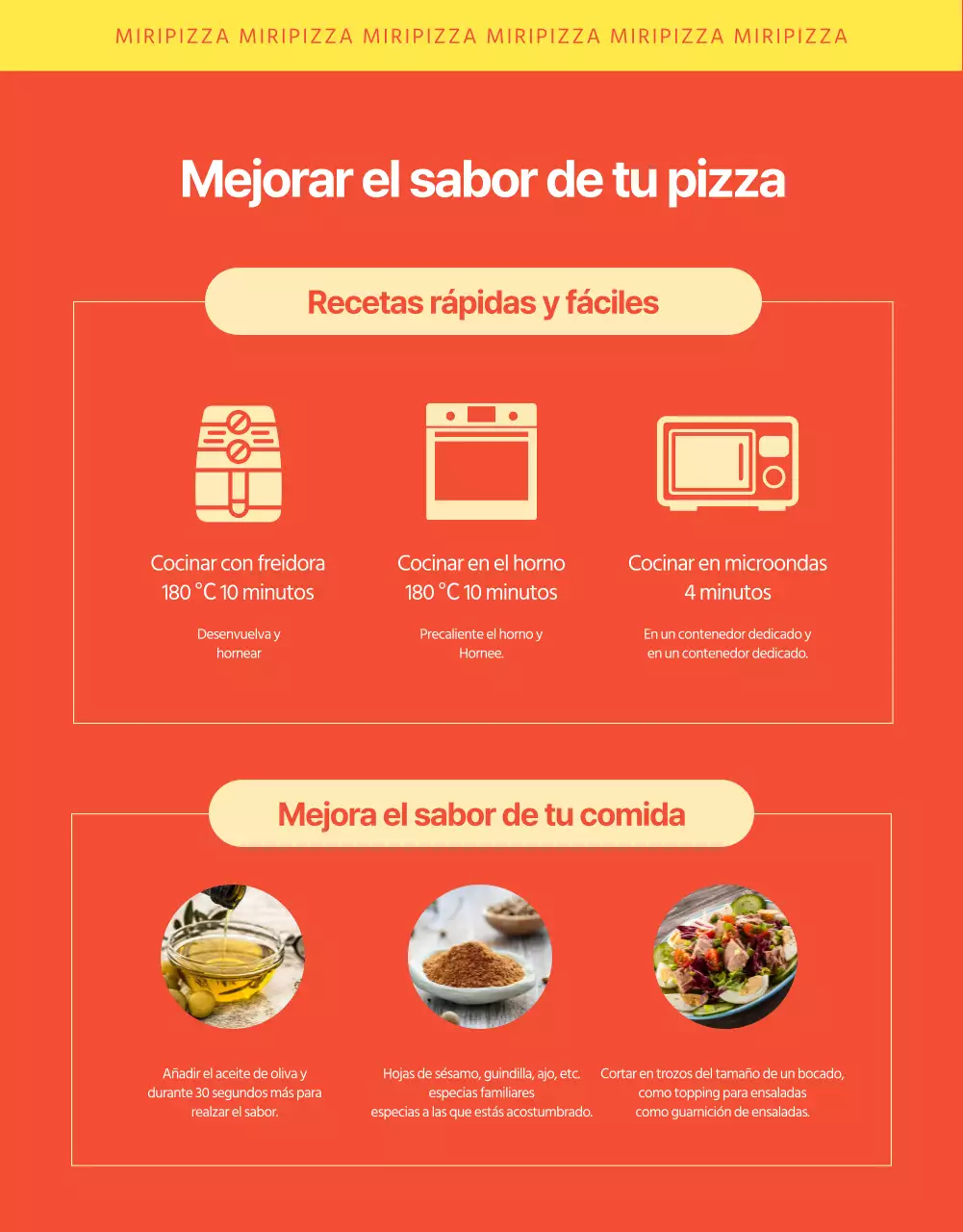 Detalles de la financiación de la pizza de color naranja y codo
