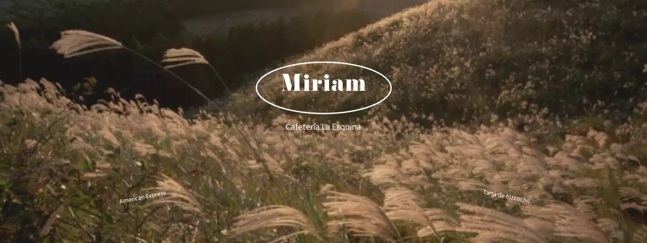 Promocionar una cafetería con un cálido paisaje otoñal de juncos