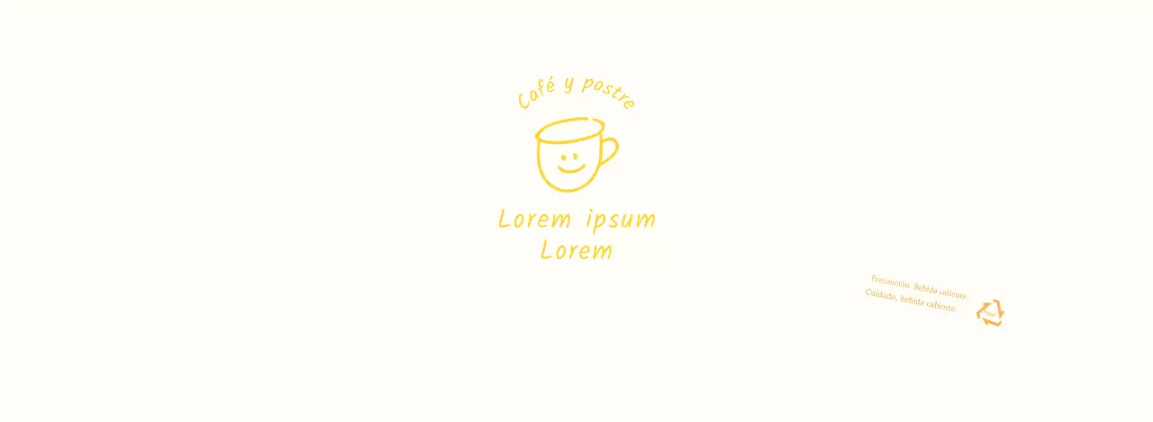 Ilustración dibujada a mano en blanco y amarillo