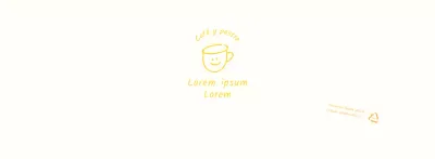 Ilustración dibujada a mano en blanco y amarillo