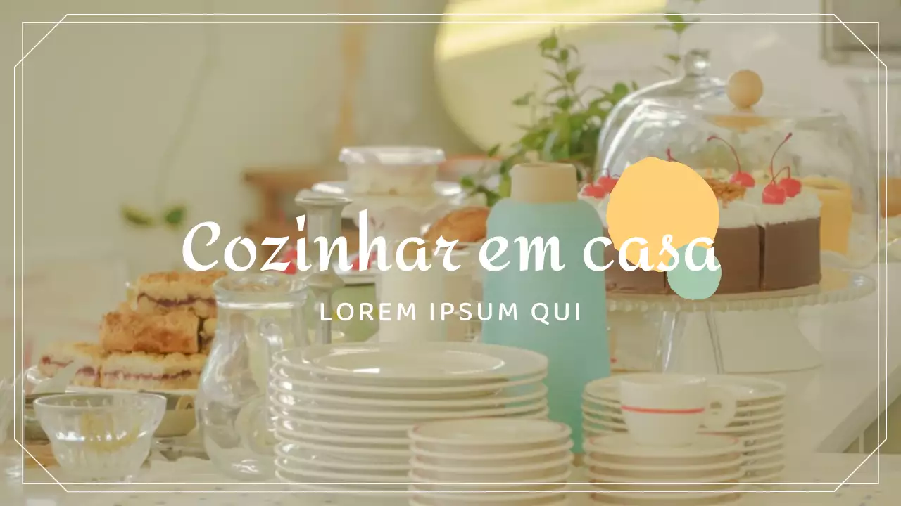 Pastel Sentimental Baking Channel Cozinhar em casa YouTube Thumbnail