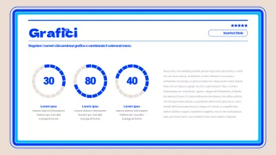 Semplice grafico a ciambella in blu