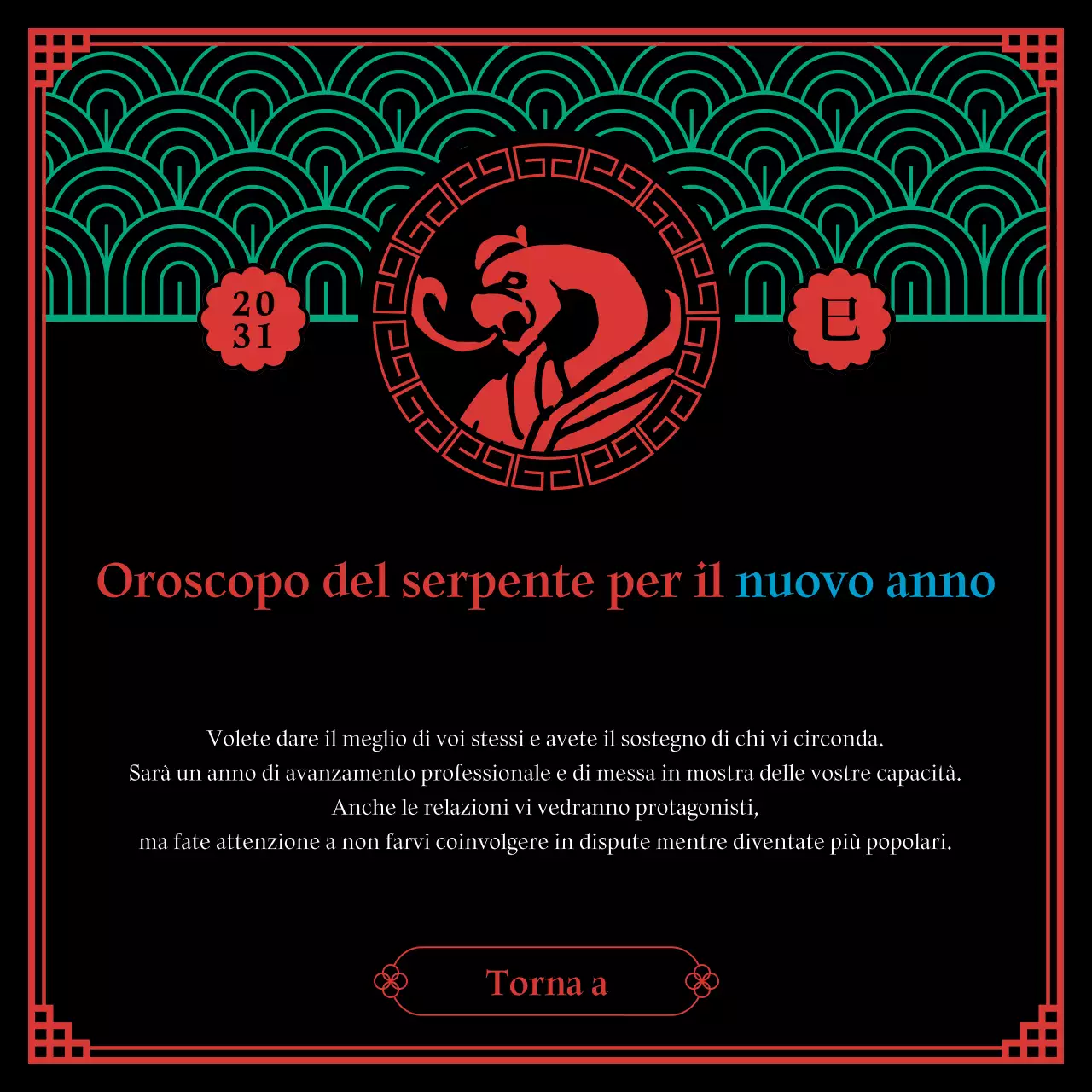 Un concetto sciamanico nero e pentagonale dell'oroscopo zodiacale di Capodanno