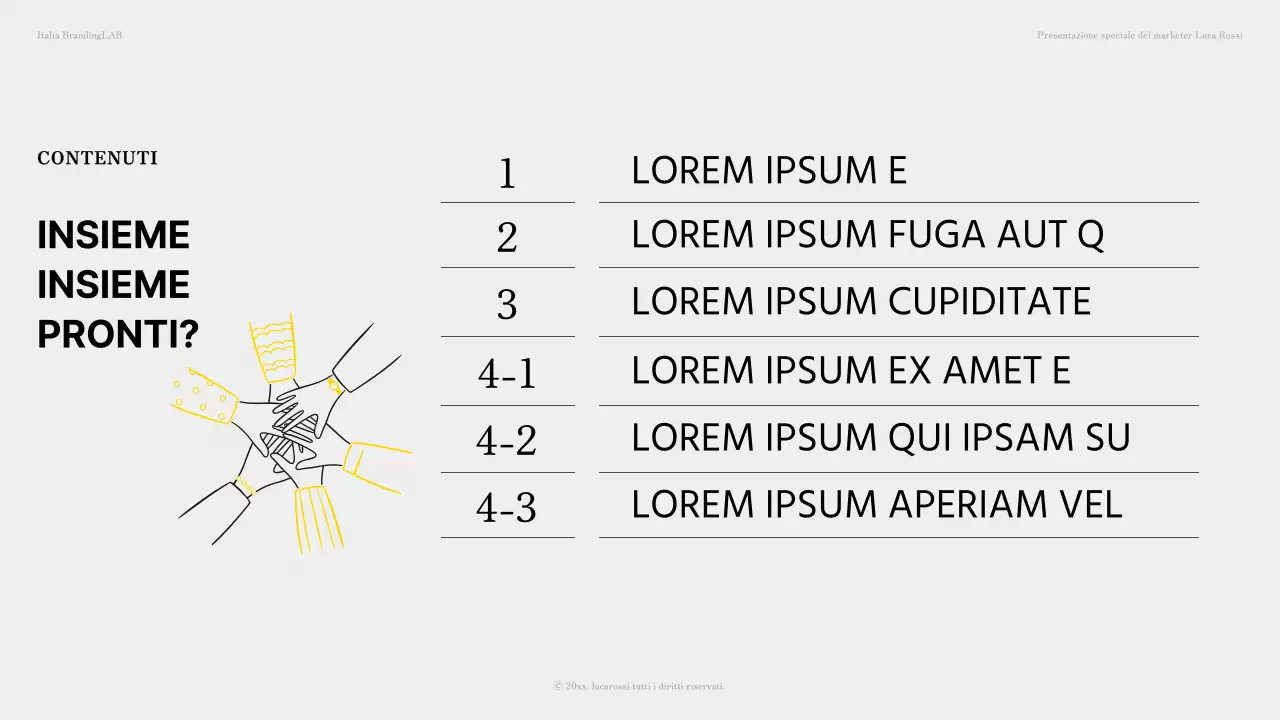Risorse per la classe nei toni del giallo e del grigio con semplici illustrazioni