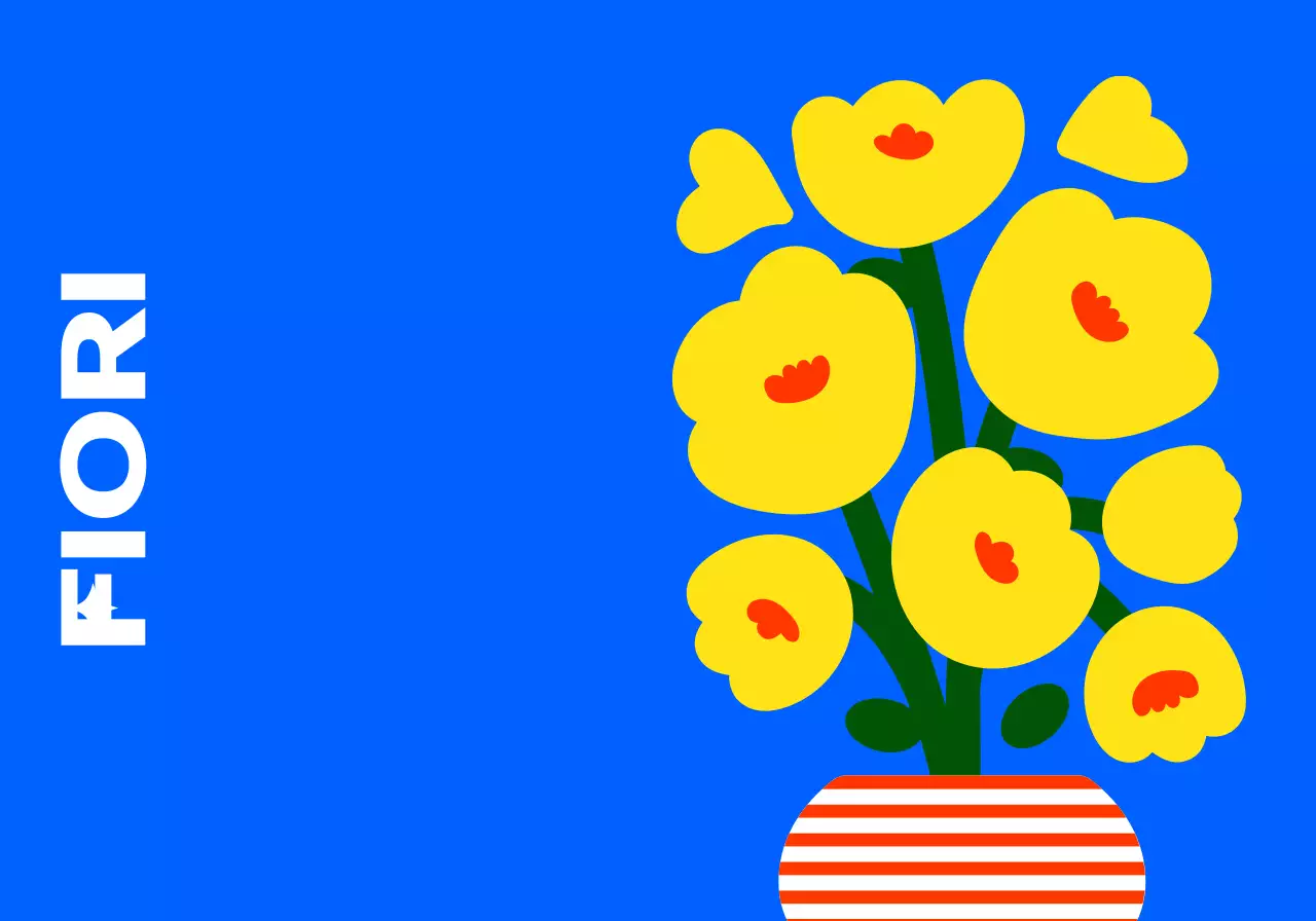 Uno stile di illustrazione floreale colorato, carino e alla moda per prodotti personali.