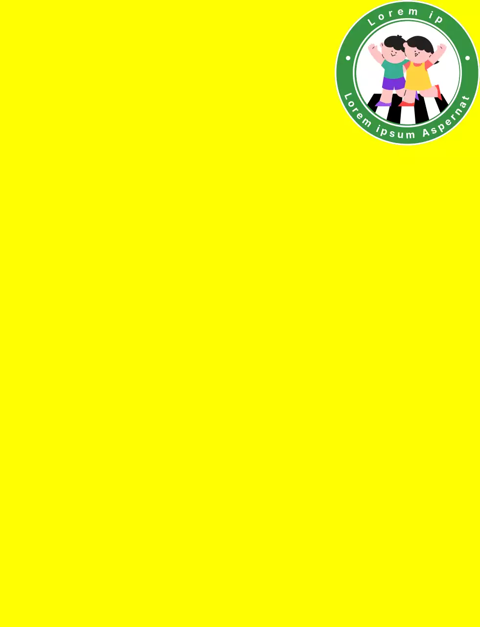 Gilet per genitori con logo illustrato verde e colorato dell'Associazione dei genitori