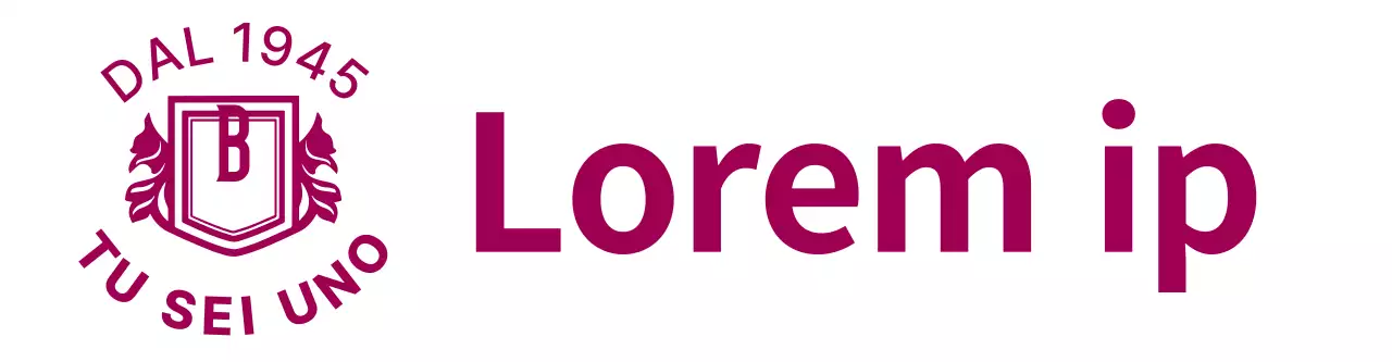 Logo dell'università con simbolo viola a forma di scudo