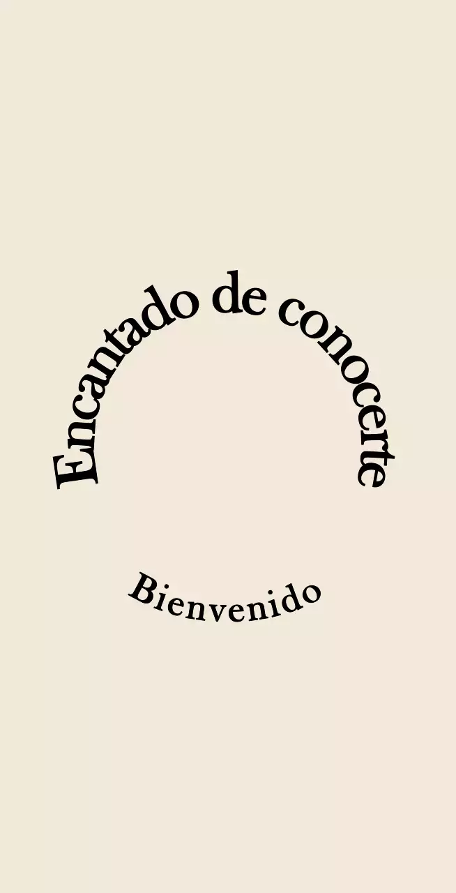 Estilo de texto sencillo y emotivo en marrón claro y negro