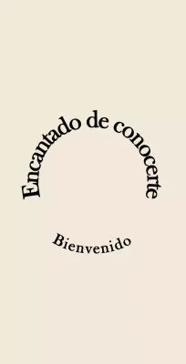 Estilo de texto sencillo y emotivo en marrón claro y negro