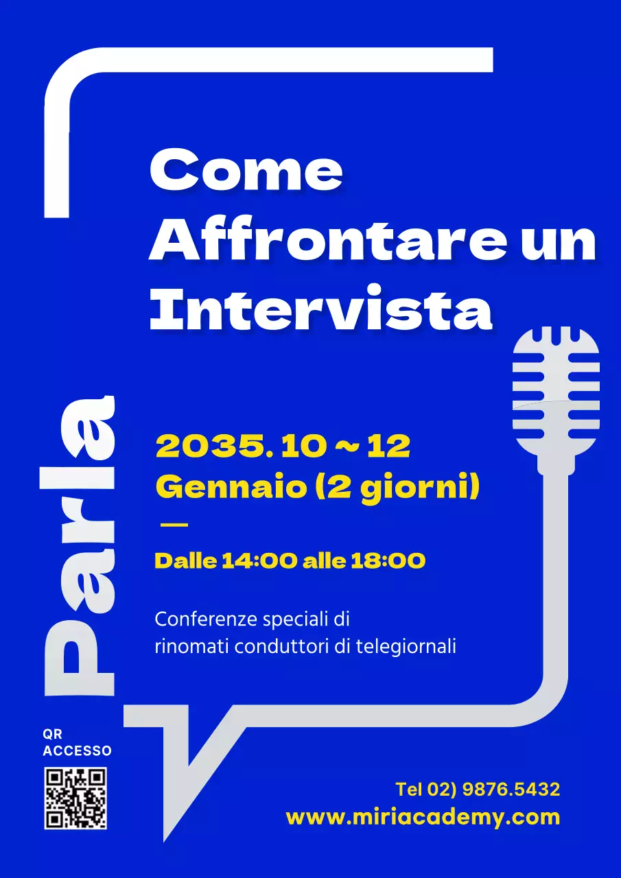 Una semplice guida blu per le interviste