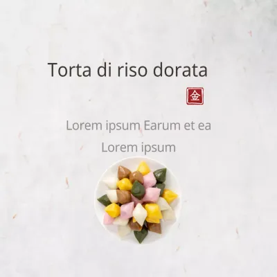 Torta di riso dorata