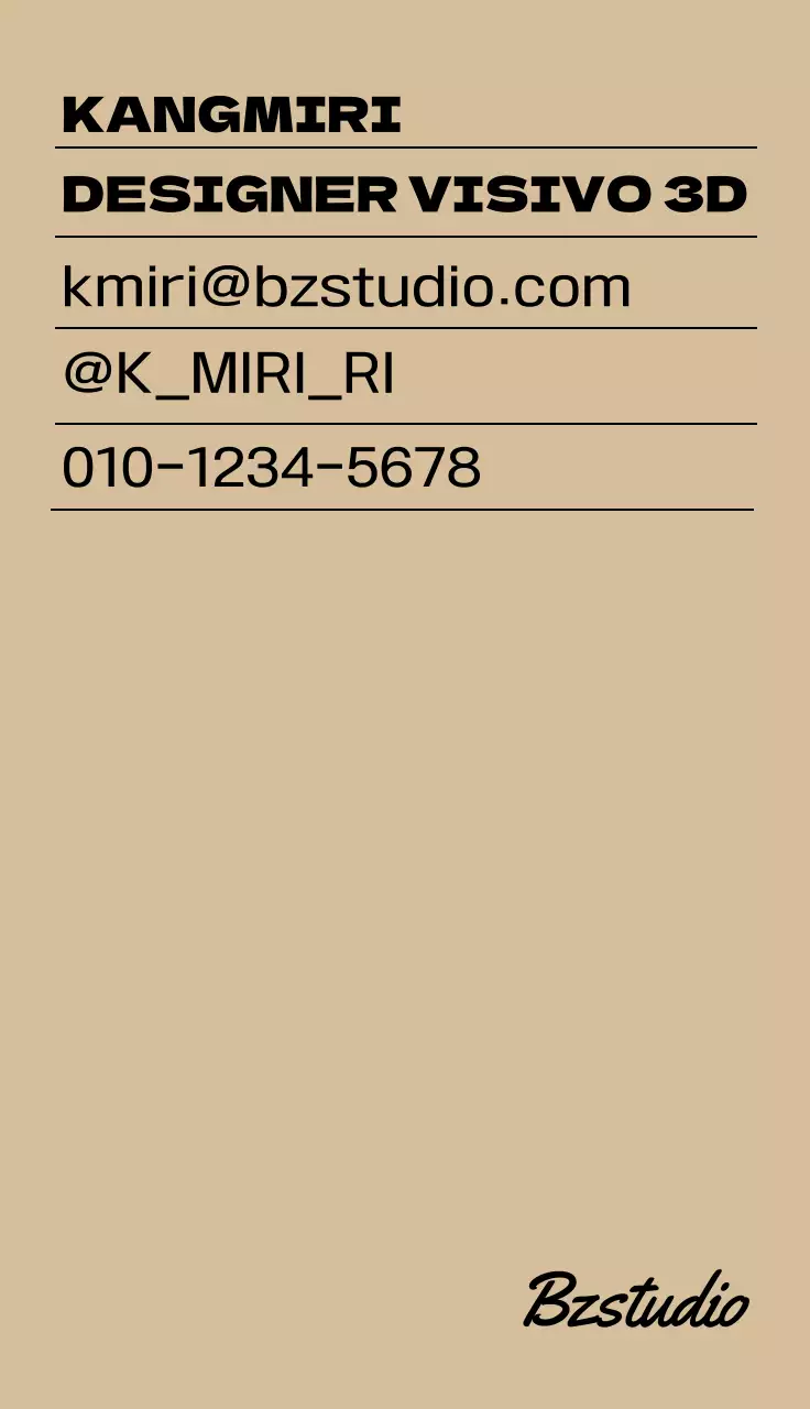 Design elegante con testi dai colori pacati e di classe