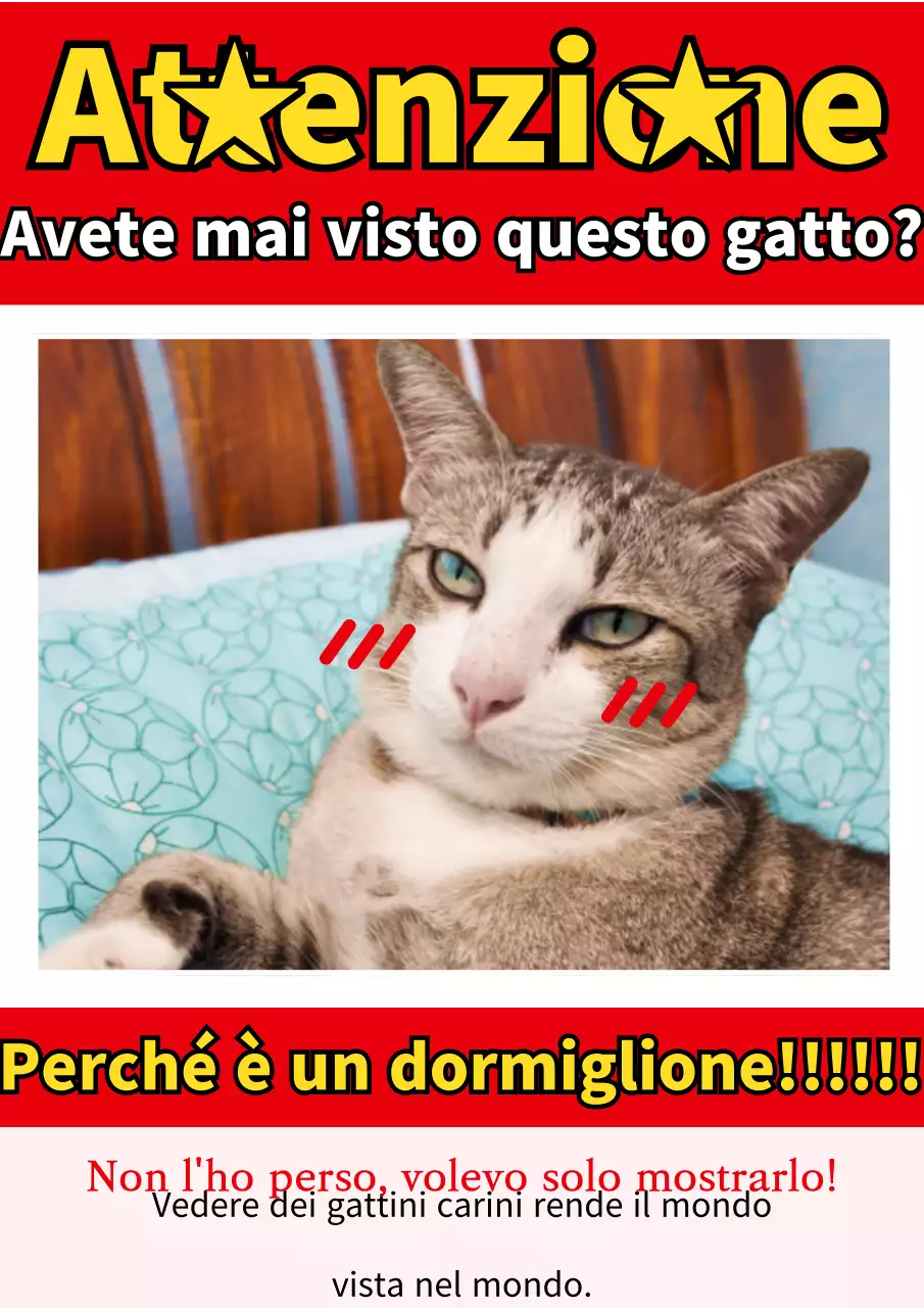 Volantino retrò rosso e bianco di Classe B per il vanto degli animali
