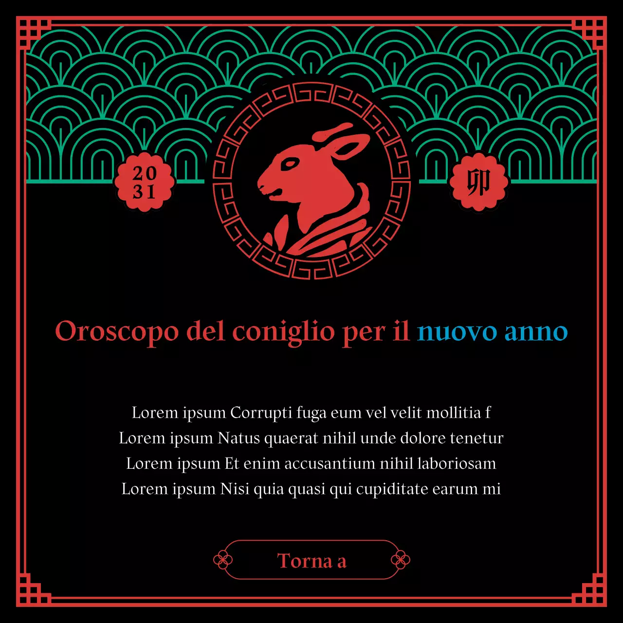 Un concetto sciamanico nero e pentagonale dell'oroscopo zodiacale di Capodanno