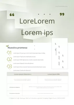 Promocione su limpiador de escaleras con una foto de una escalera ecológica