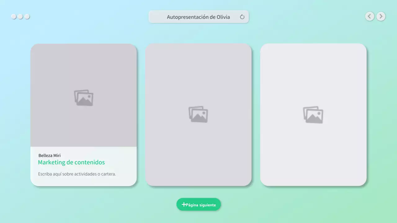 Una bio limpia con un concepto de GUI verde