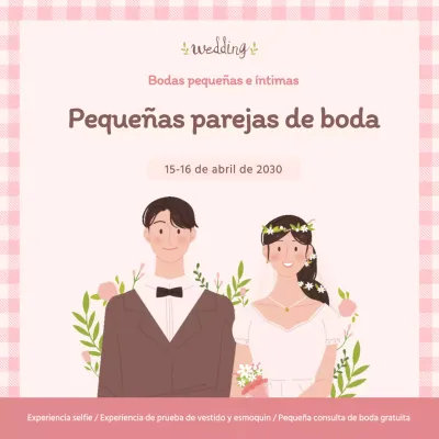 Promociona tu feria de bodas con un precioso fondo rosa