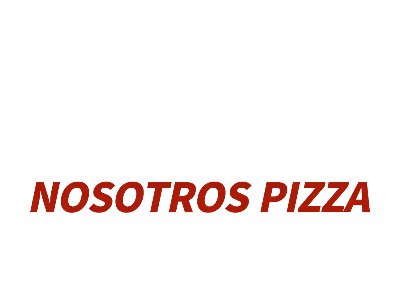 Concepto ilustrado de logotipo de pizzería en blanco y rojo