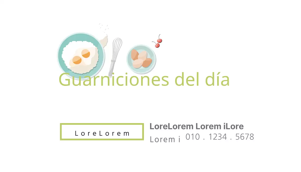 Guarniciones del día