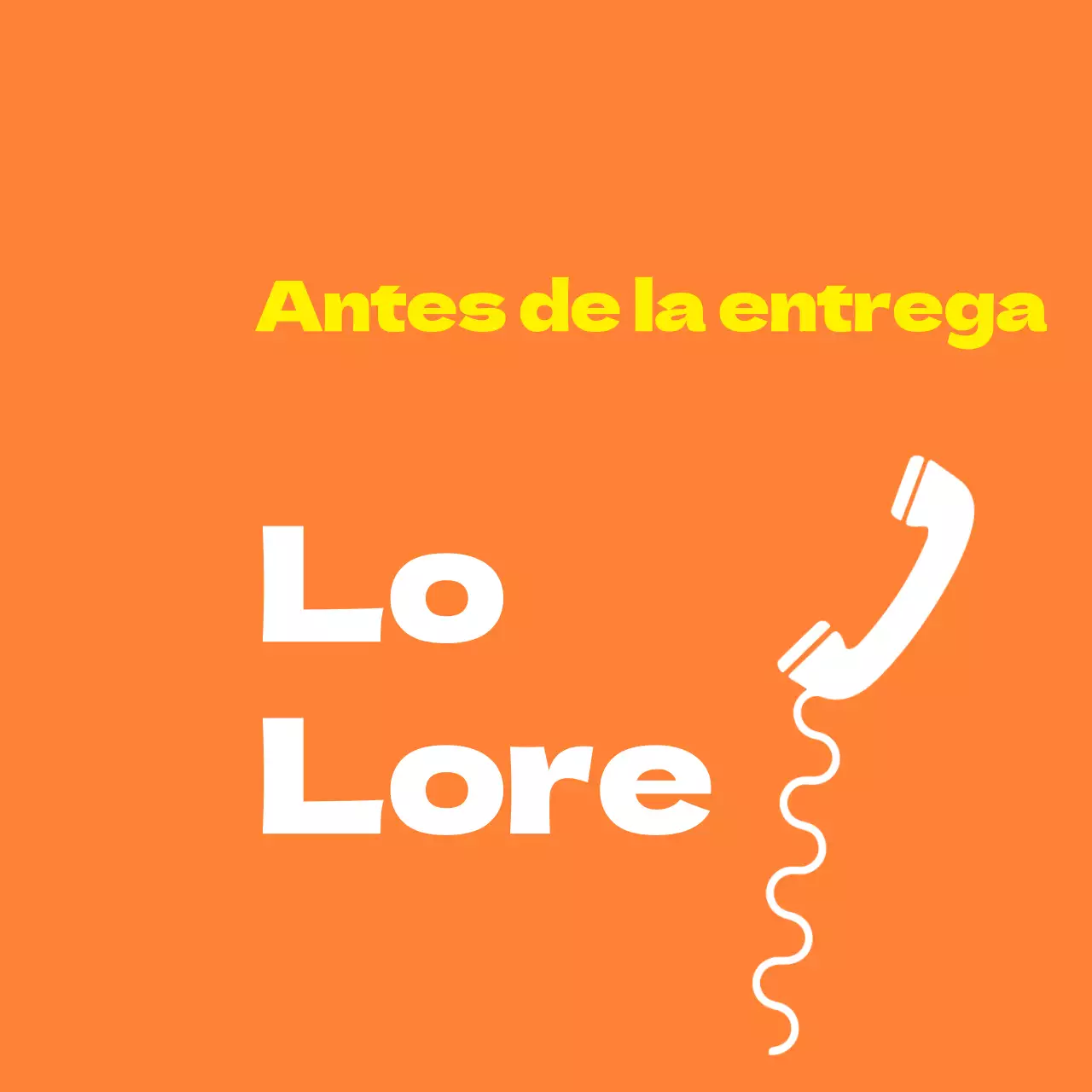 Contacto previo a la entrega