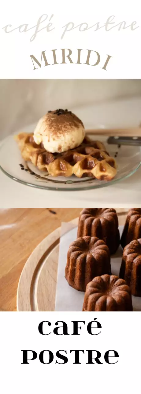 Presentamos un menú de cafetería emocional en beige y marrón