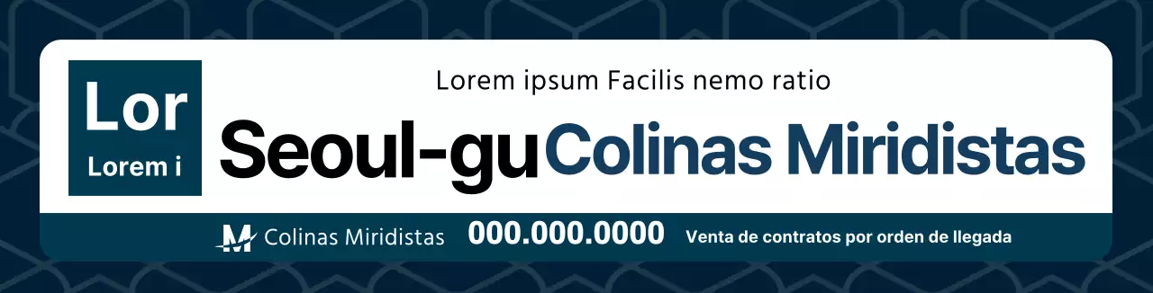 Navy Clean ShapesPromocione su propiedad