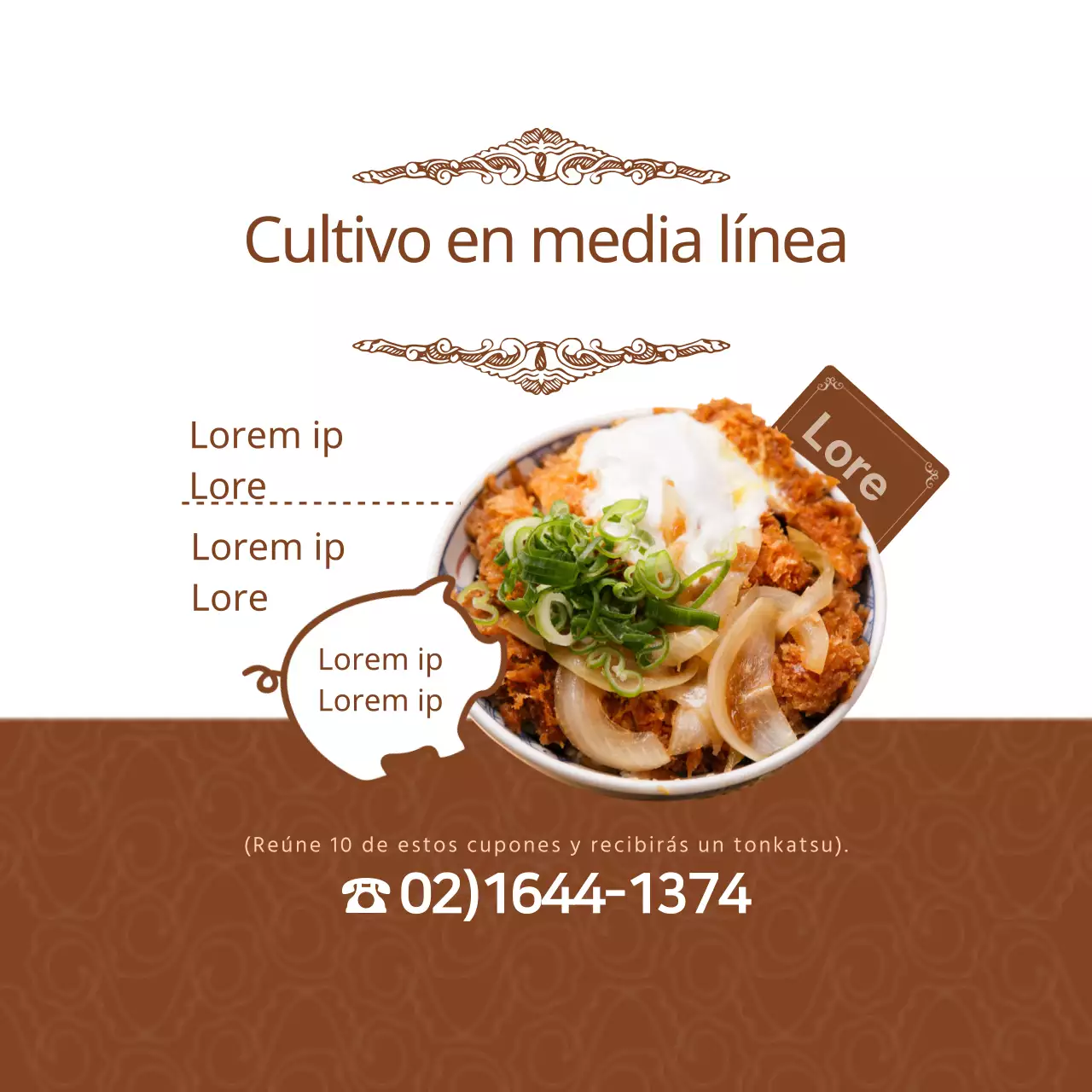 Cultivo en media línea