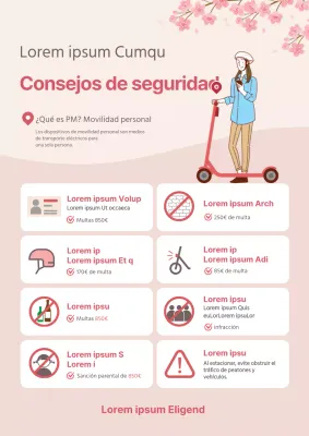 Consejos de seguridad para los dispositivos de movilidad rosa