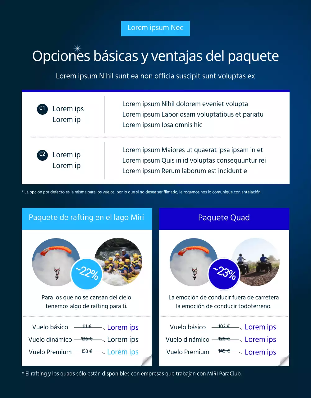 Página detallada del parapente simple, verde y azul