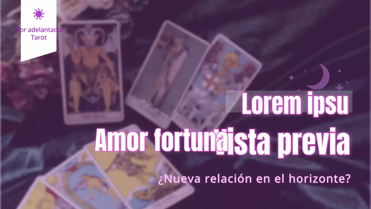 Tarot Morado Horóscopo de Año Nuevo
