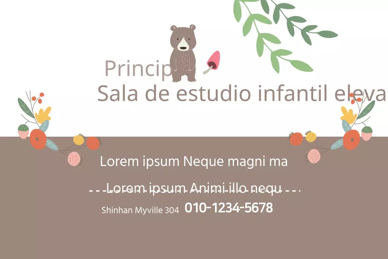 Sala de estudio infantil elevada