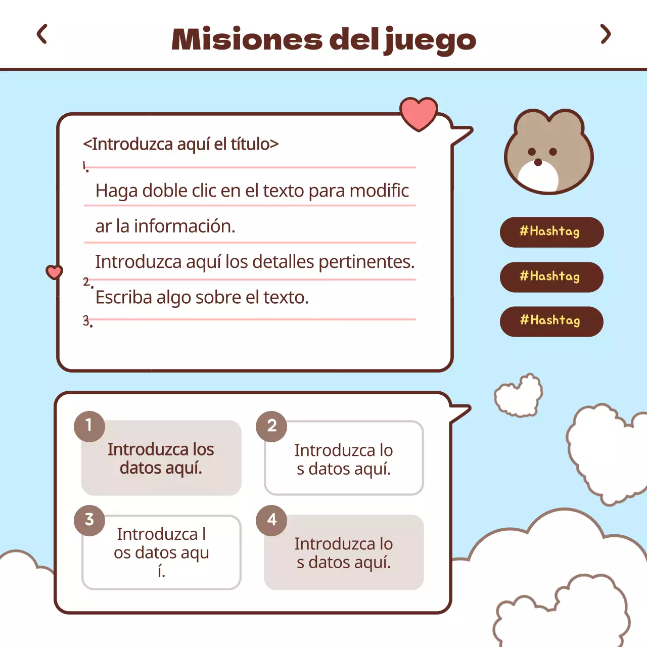 Proyecto de primera toma de contacto con un concepto de mensajero pastel