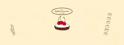 Promocione e informe a los cafés con un emotivo logotipo en marrón rojizo y amarillo pálido