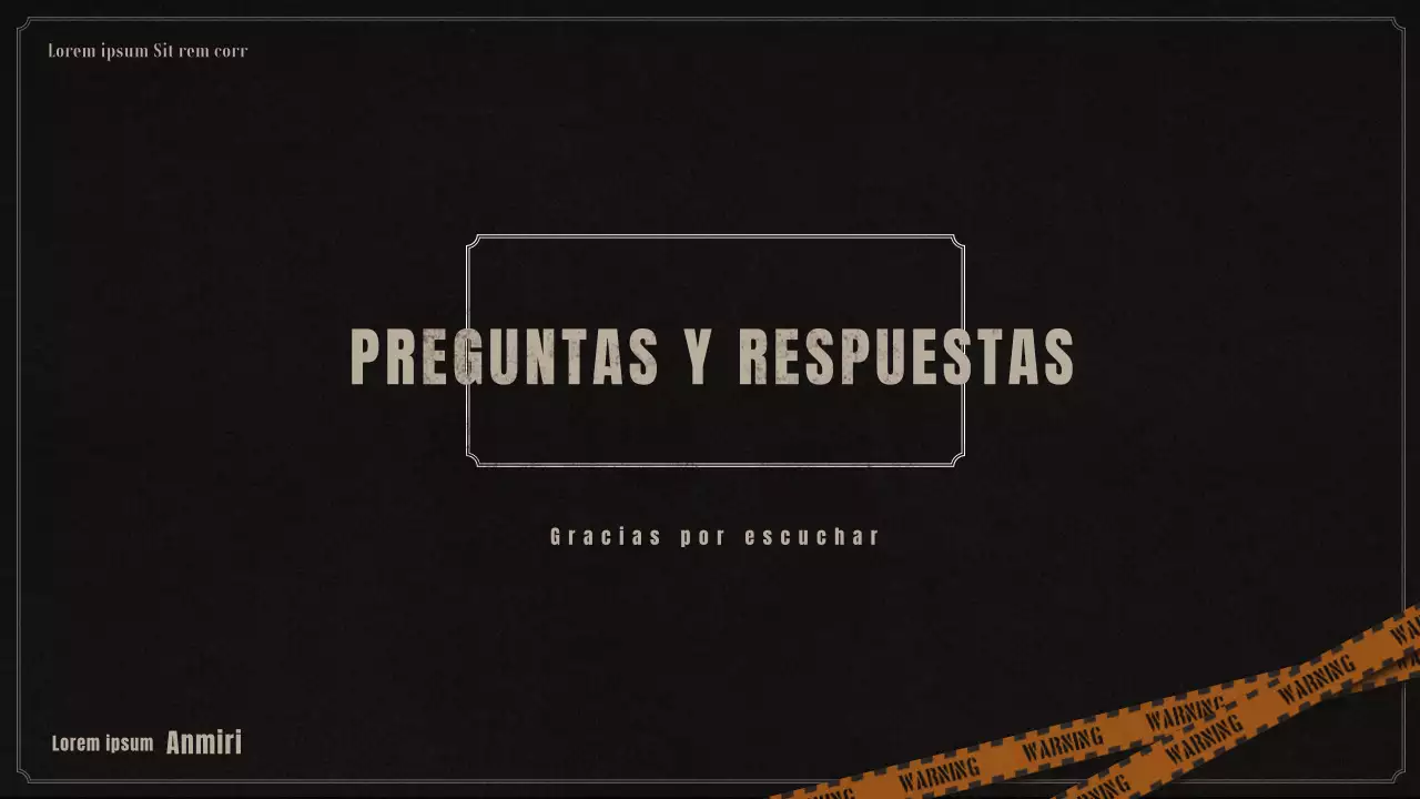 Presentación sobre perfiles psicológicos criminales en negro y beige