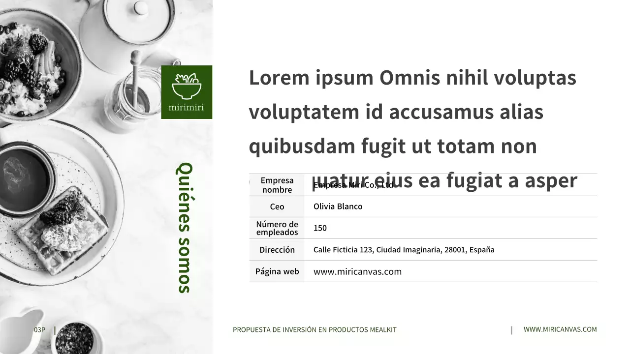 Propuestas de inversión para productos de leche gris en verde