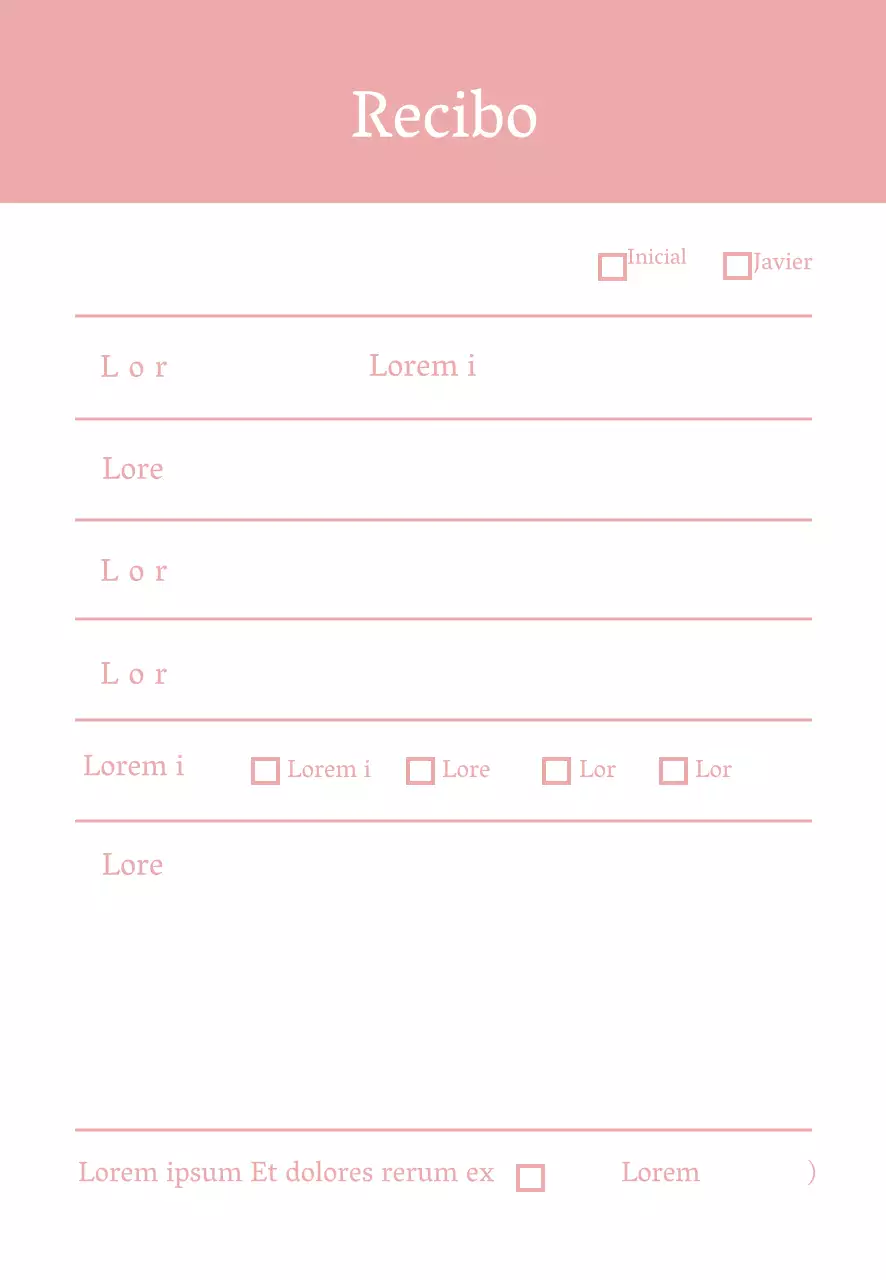 Tarjeta simple rosa de recepcionista de hospital