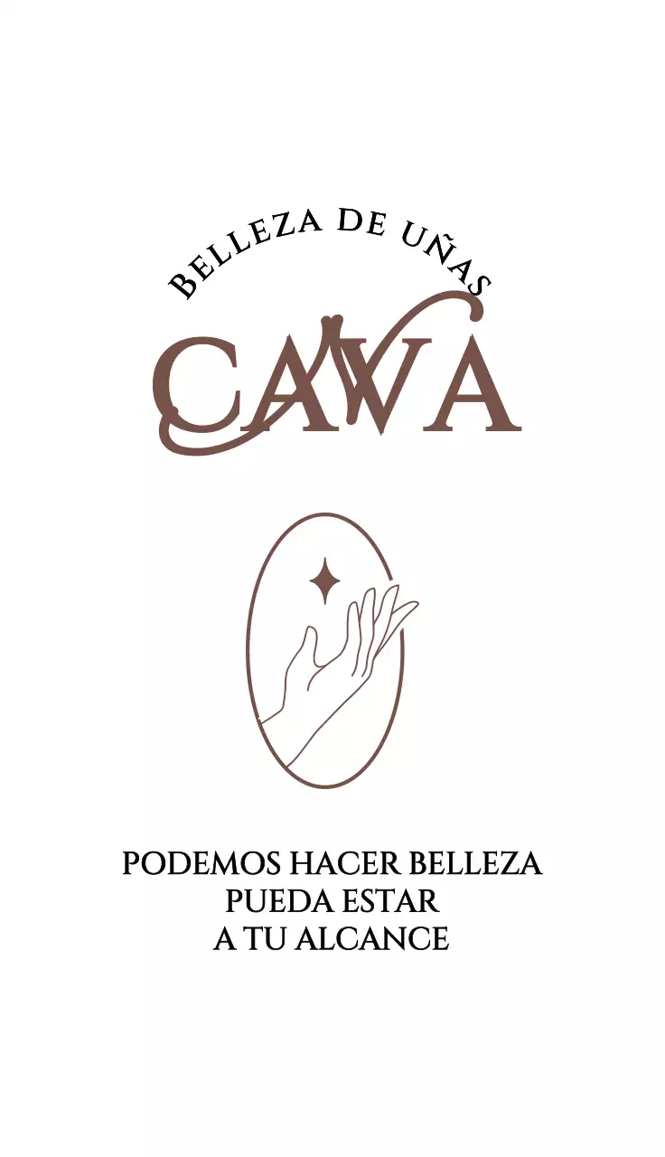 Lujoso y sencillo concepto de diseño de salón de manicura en marrón y negro