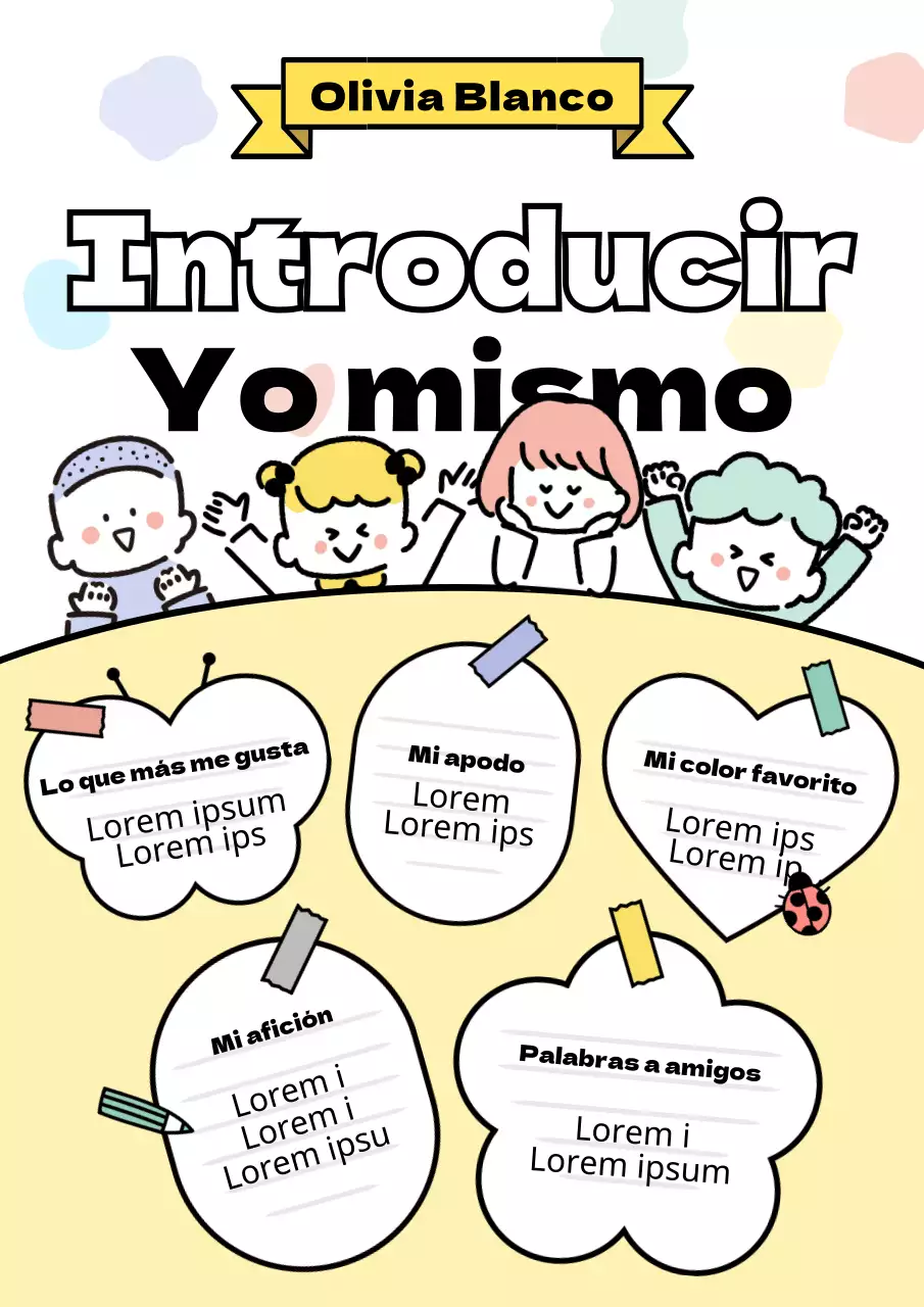 Lindo concepto bio niño amarillo y blanco