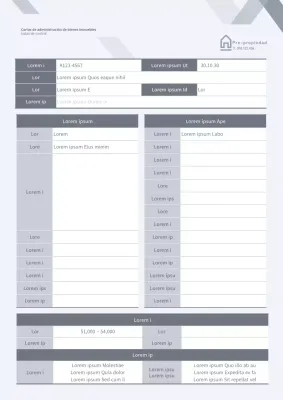 Formato limpio y gris de la lista de comprobación de poderes inmobiliarios