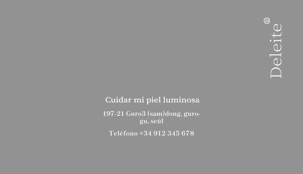 Lujosa tarjeta de visita de salón de belleza en azul y gris