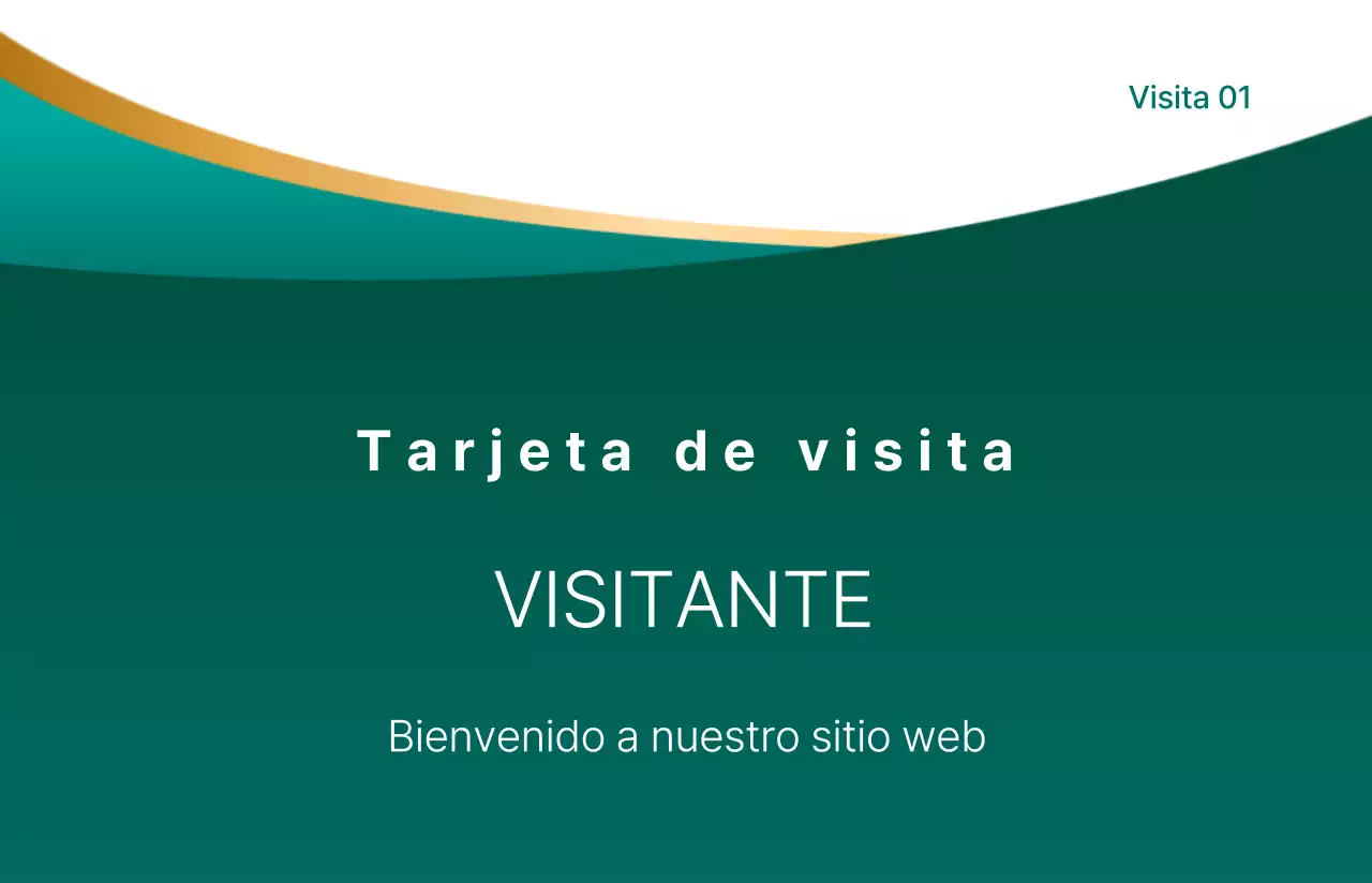 Lujosa tarjeta de visita en degradado verde y dorado