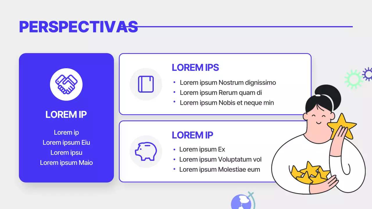 Tema ilustrado de educación económica de los jóvenes en azul y naranja