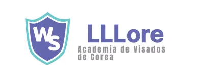 Logotipo sencillo y moderno en color menta y morado para promocionar una academia