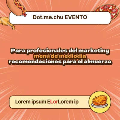 Un almuerzo naranja y kitsch