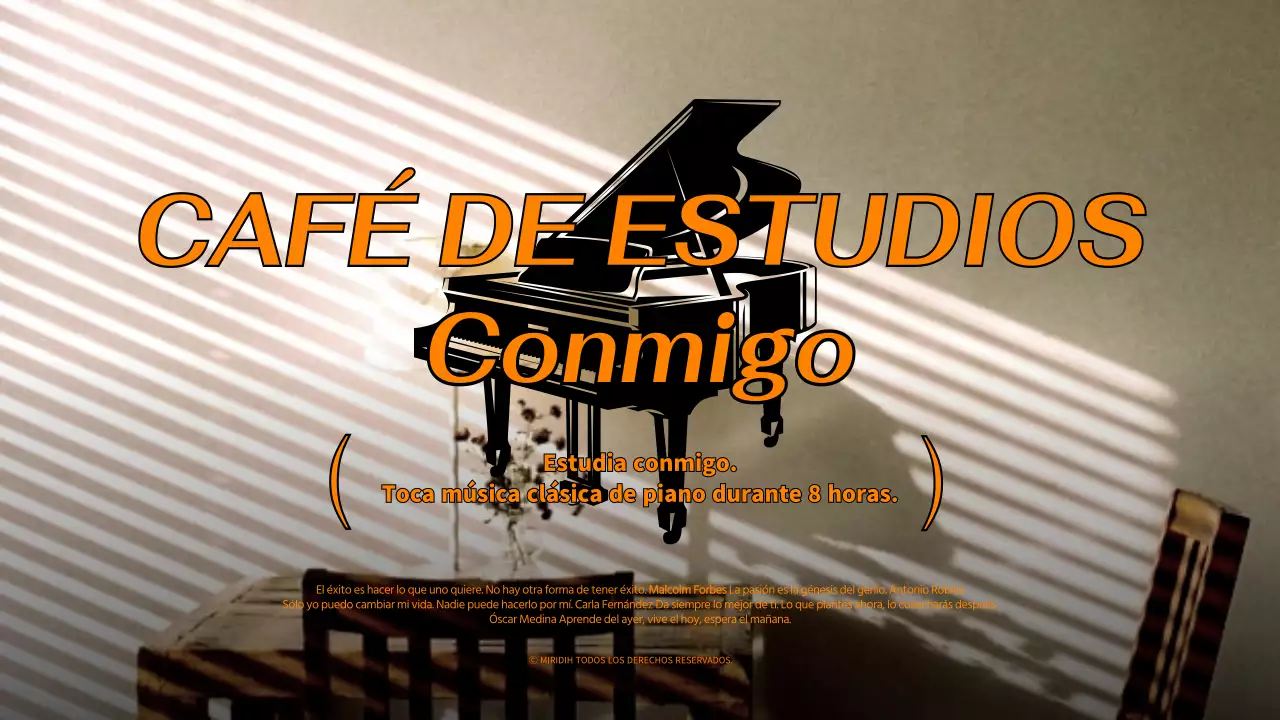 Tema de ambiente de cafetería en naranja