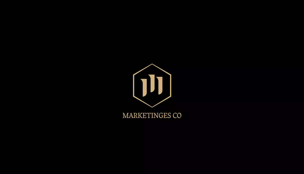 Un concepto elegante y sencillo en negro y dorado para el logotipo de su empresa y sus datos personales.