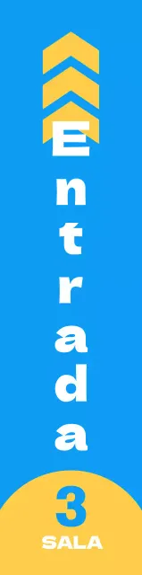 Diseño limpio con entradas amarillas y azules para guiarle hasta su ubicación