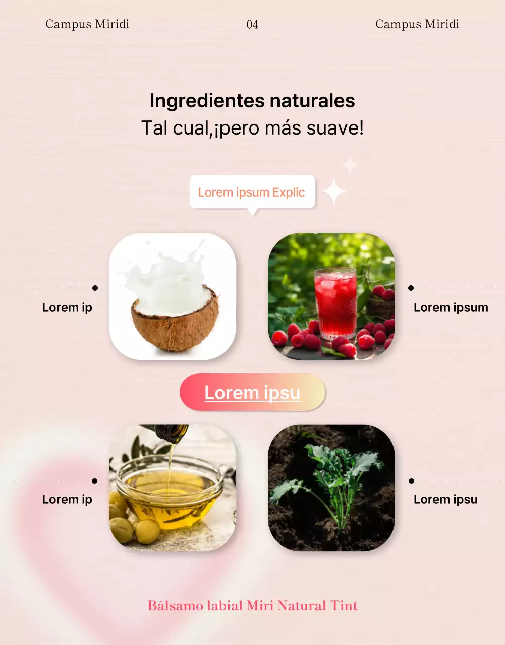 Página de lanzamiento de belleza en la que se destacan modelos de pintalabios rosas y conceptos de Instagram