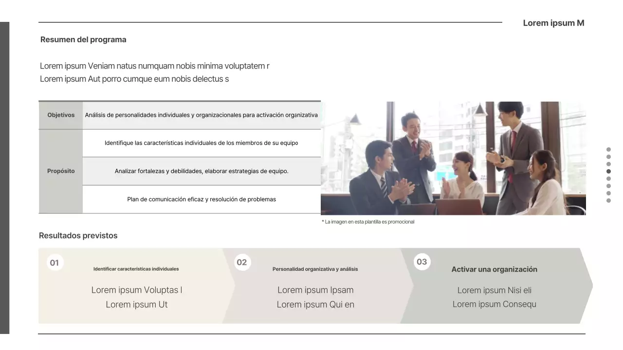 Propuesta de lección MBTI corporativa en beige claro y verde